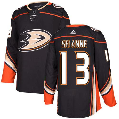 Kinder Anaheim Ducks Eishockey Trikot Teemu Selanne #13 Schwarz Heim Authentic Stitched